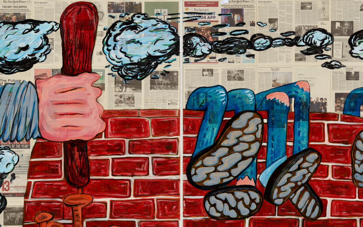 How Rirkrit Tiravanija Appropriates Philip Guston S Vocabulary To Address Contemporary Political Crises