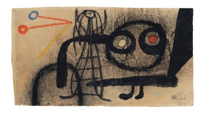 数量は多い  Joan Miró Basel Art | 1917 plage, la Cambrils, | 絵画