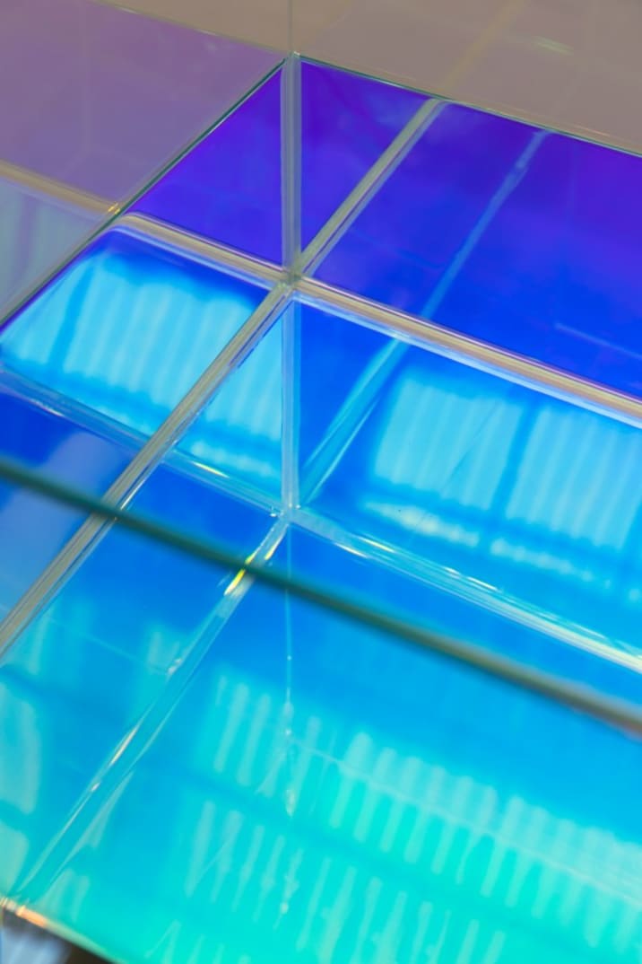 Blue Hawaii (detail) by Ann Veronica Janssens (2018)