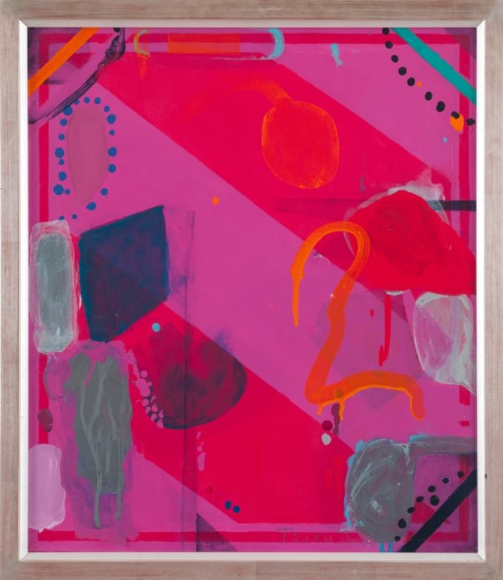 Tsuruko Yamazaki | Red (Shape of Mosquito Net), 1956 | Art Basel