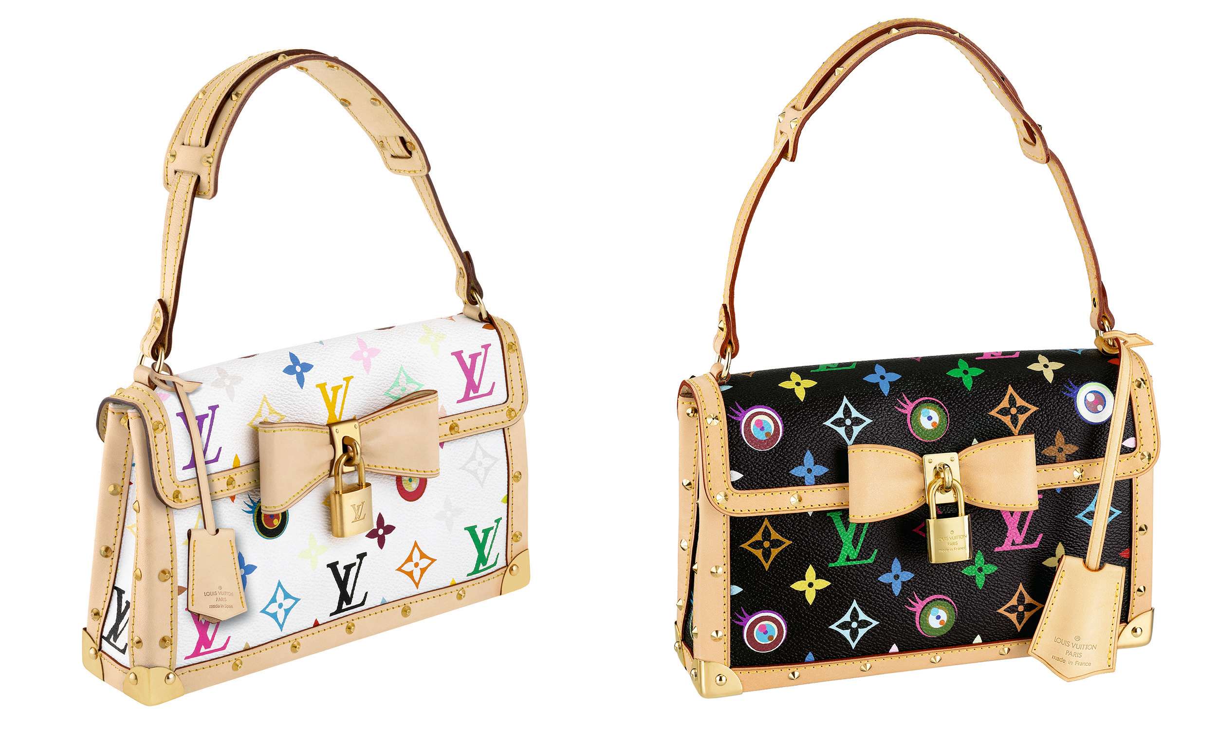 Bags from the 'Multicolor Monogram' collection - Takashi Murakami for Louis Vuitton. Courtesy of Louis Vuitton.