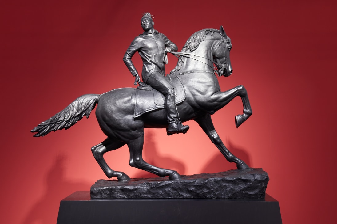 Kehinde Wiley, Rumors of War, 2019, presented by Sean Kelly Gallery at Art Basel Miami Beach 2019.