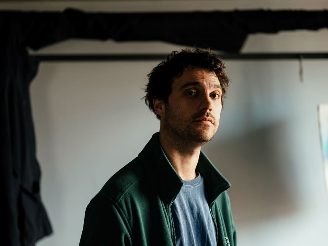 Artist Andro Eradze in his studio. Photography by Tako Robakidze for Art Basel.