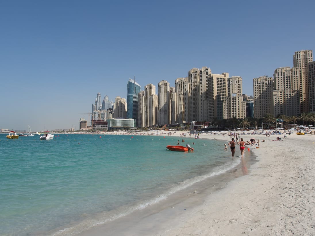 View of Dubai's marina, 2014. Photograph by Guilhem Vellut.