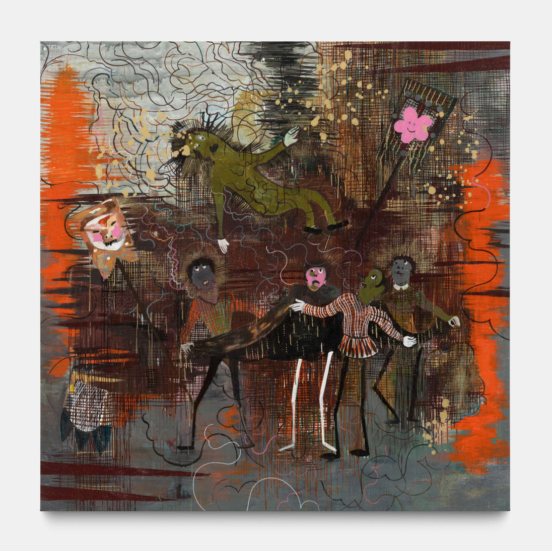 Hélène Delprat, L'enterrement de la sardine, 2023. © Hélène Delprat. Courtesy of the artist and Hauser & Wirth.