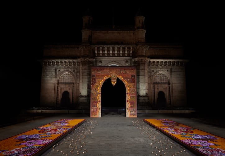Toran crafted by Chanakya School of Craft for Dior Pre-fall 2023. Courtesy of Chanakya Foundation and Dior.
