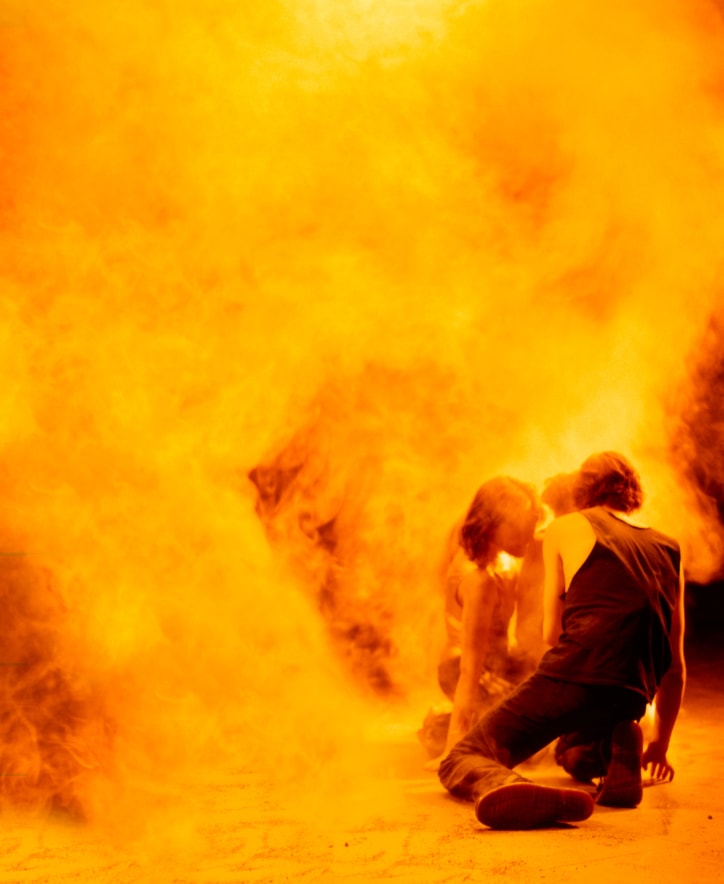 EXTRA LIFE (2023). Design: © DACM / Gisèle Vienne. Performers on the photo: Katia Petrowick & Theo LiveseyPhotograph: © Estelle Hanania
