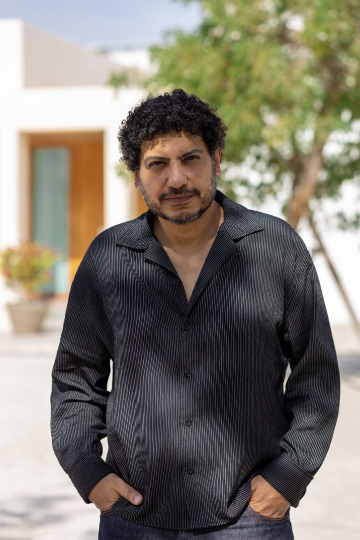Wael Shawky, Artistic Director of Art Basel Qatar. Photograph by Jinane Ennasri for Art Basel.