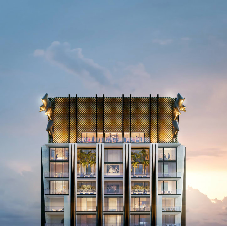 Exterior rendering 888 Brickell by Dolce&Gabbana and JDS Development Group. Image Credits: JDS Development Group.