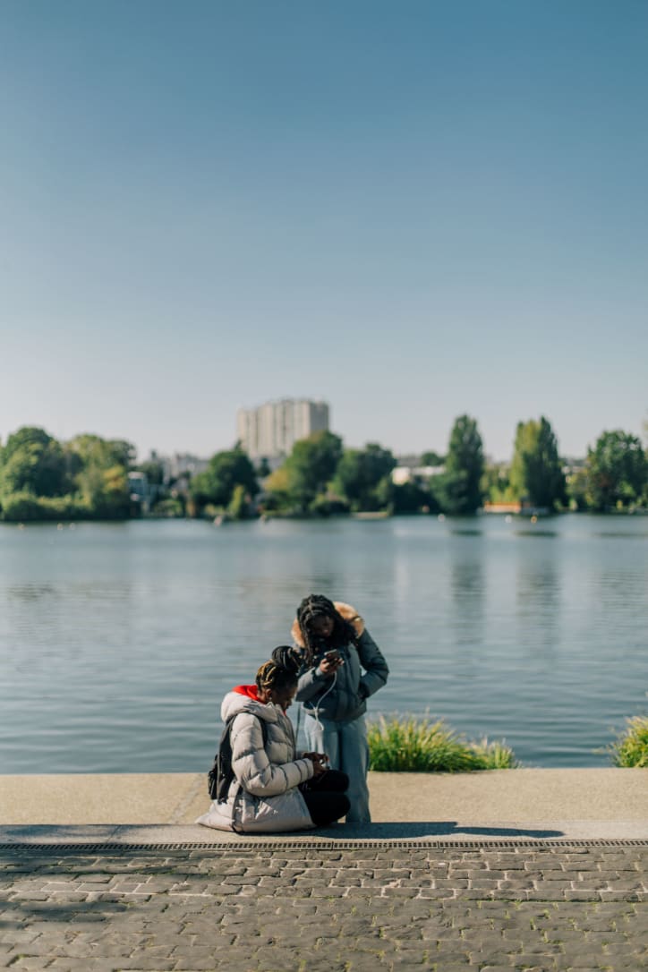 The lake in Enghien-les-Bains. Photography by Tiphaine Caro for Art Basel.