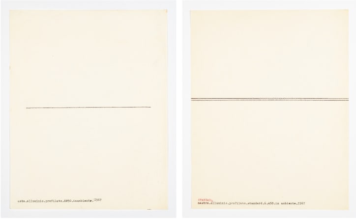Emilio Prini, Senza Titolo (Untitled), 1970-1975. Courtesy of Archivio Emilio Prini and Sprovieri.

