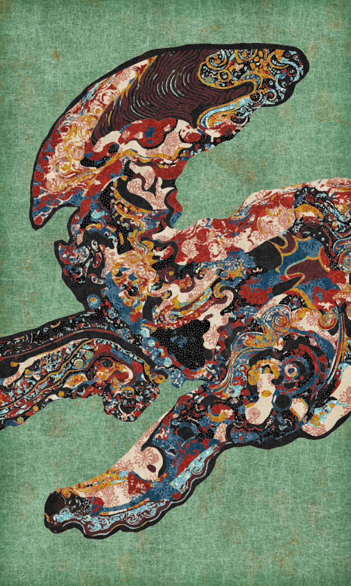Emily Xie, Cresting Figure, 2024.