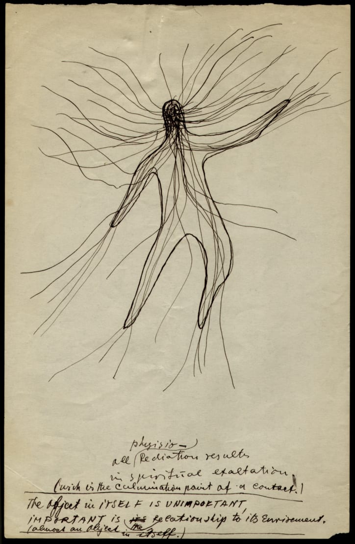 Frederick Kiesler, ‘All physical radiation (...),‘ 1938-41. Copyright Austrian Frederick and Lillian Kiesler Private Foundation, Vienna.
