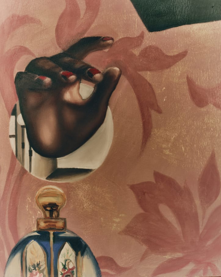 Detail of the work Approved Accents and Other Improbable Objects (2024) by Shannon T. Lewis. Courtesy of the artist and Mariane Ibrahim. Photograph by Inès Manai for Art Basel.