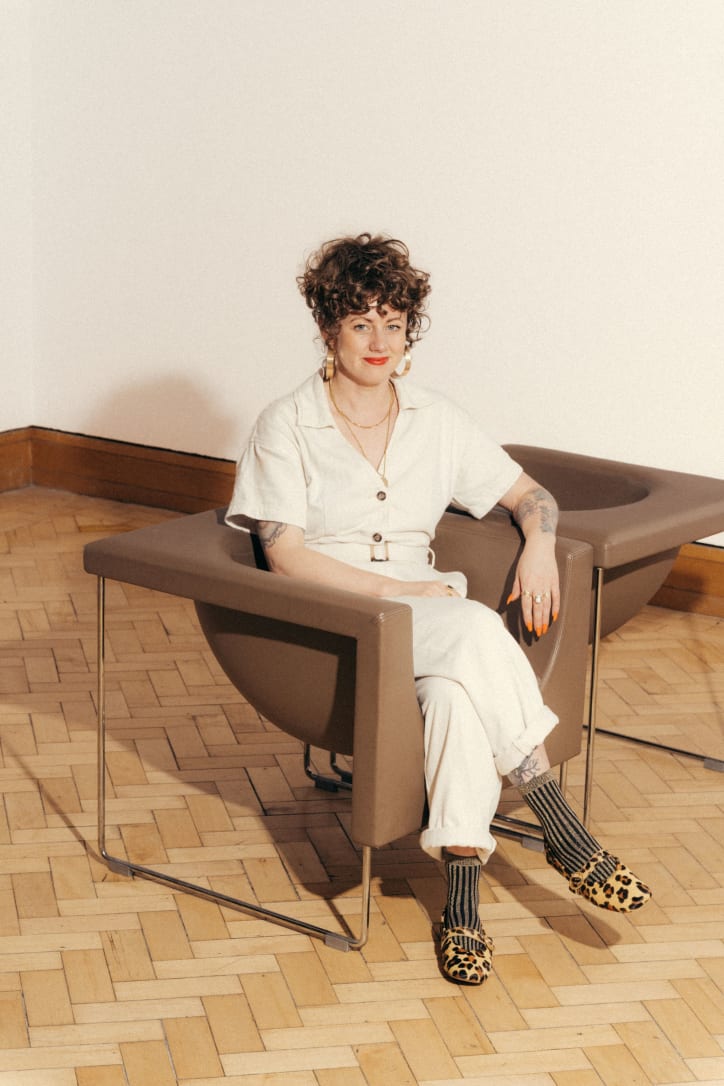 Kim Aleese, director of the Edinburgh Art Festival. Photograph by Murray Orr for Art Basel.