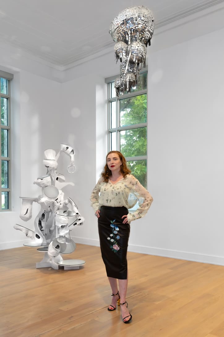 Portrait of Rachel Feinstein at The Bass Museum. Photograph by Zaire Aranguren.