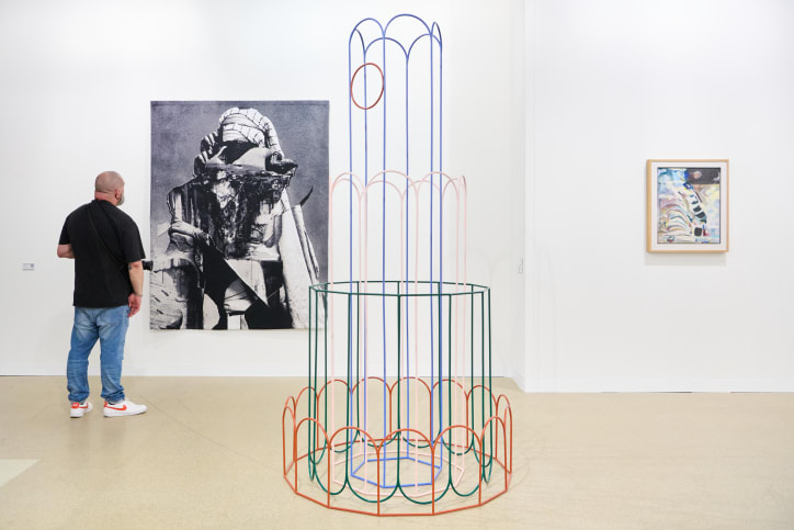 View of Kerlin Gallery's booth at Art Basel in Basel 2025.