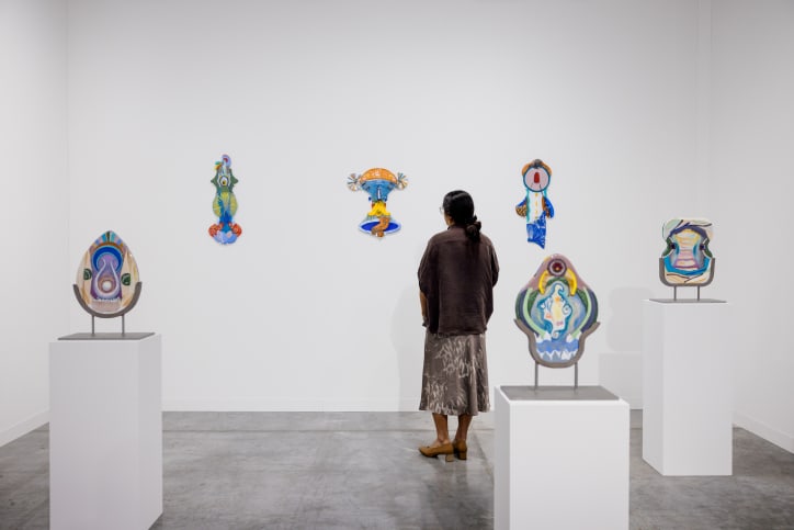 View of Ana Navas's work presented by Crisis at Art Basel Miami Beach 2025.