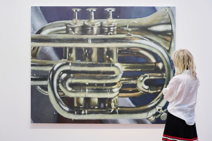 A work by Issy Wood presented by Michael Werner Gallery at Art Basel Paris 2025.