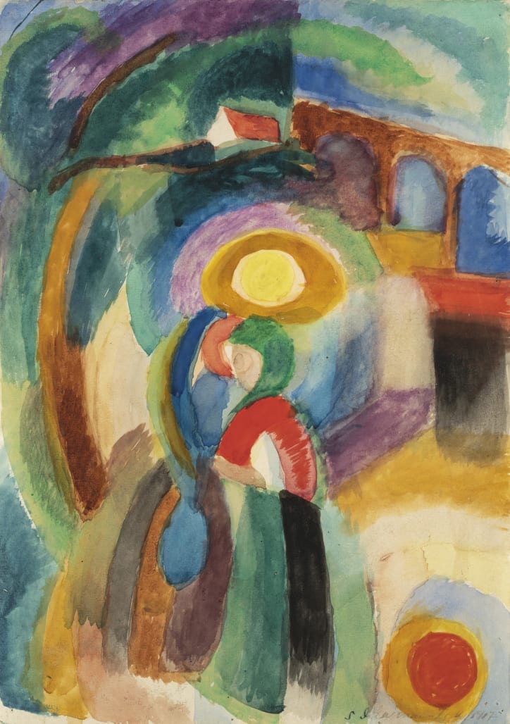 Sonia Delaunay, Marché au Minho, 1917. © Pracusa 20240531. Courtesy of Galerie Zlotowski.