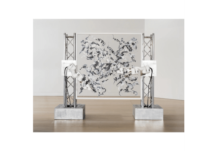 Sougwen Chung, Spectral - Oscillation 1, 2024.