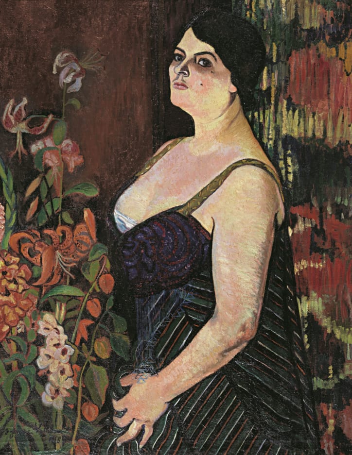 Suzanne Valadon, Portrait of Mauricia Coquiot, 1915. Donation Charles Wakefield-Mori, 1939. Paris, Centre Pompidou, Musée national d’art moderne, on deposit at the Musée des Beaux-Arts de Menton. Photo credit: Centre Pompidou, MNAM-CCI/Philippe Migeat/ Dist. GrandPalaisRmn