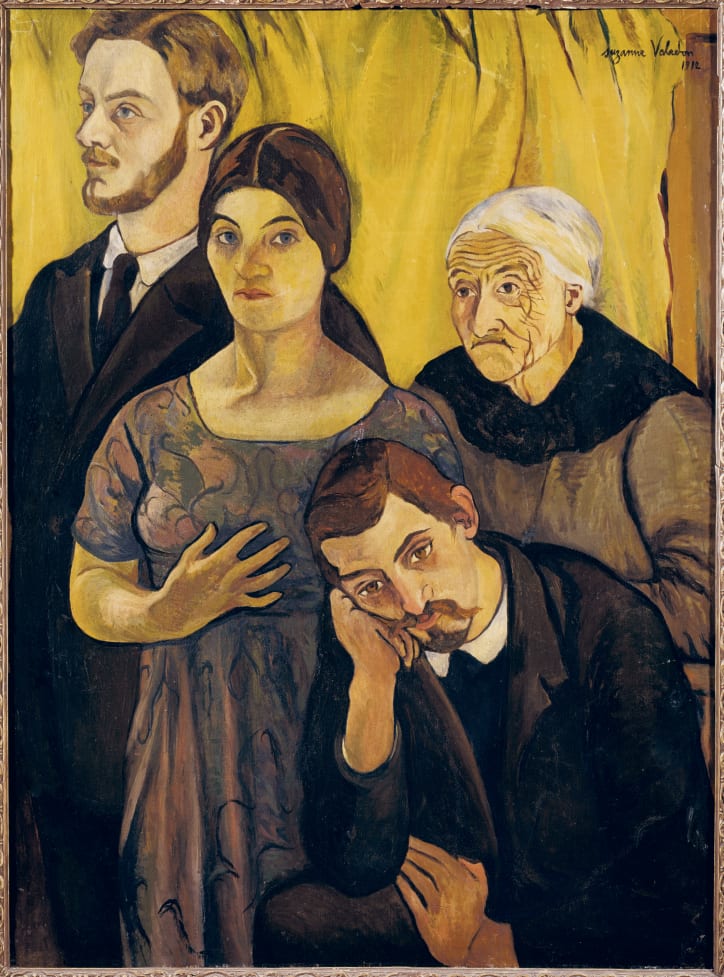 Suzanne Valadon, Portrait de famille, 1912. Gift to the Musées nationaux from M. Cahen-Salvador in memory of Mme Fontenelle-Pomaret, 1976. Paris, Musée d’Orsay, on loan to the Centre Pompidou, Musée national d’art moderne. Photo © GrandPalaisRmn (Musée d’Orsay) / Christian Jean / Jean Popovitch