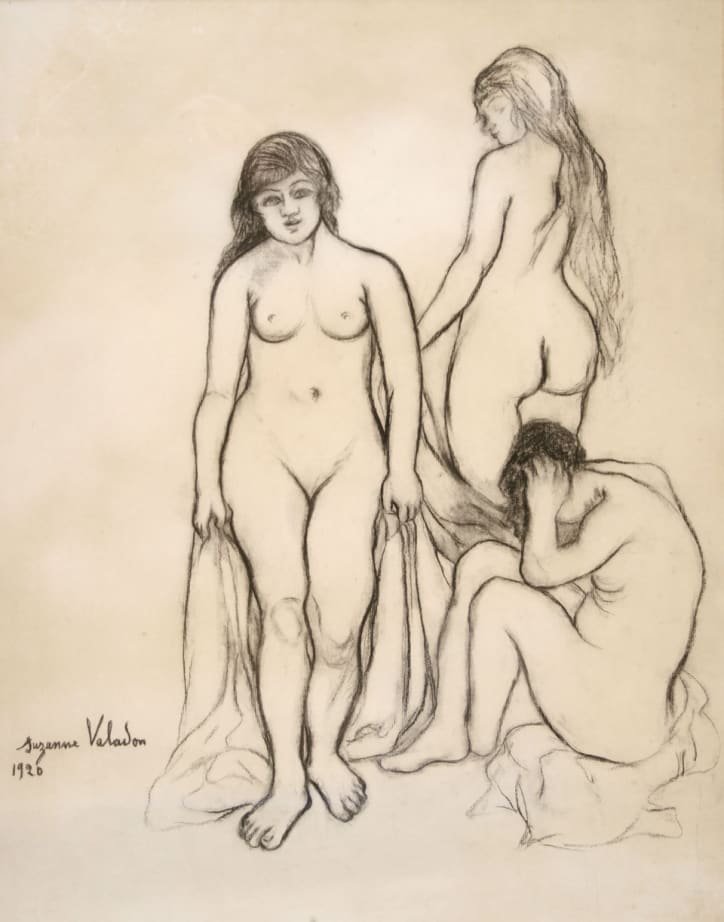 Suzanne Valadon, Trois nus, undetermined date. Collection Galerie de la Présidence. Photo © Galerie de la Présidence, Paris