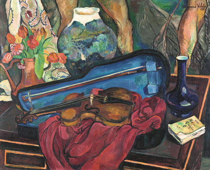 Suzanne Valadon, La Boîte à violon, 1923. Purchase, 1937. Paris, Musée d’Art Moderne de Paris. Photo credit: CCØ Paris Musées / Musée d’Art Moderne de la Ville de Paris.
