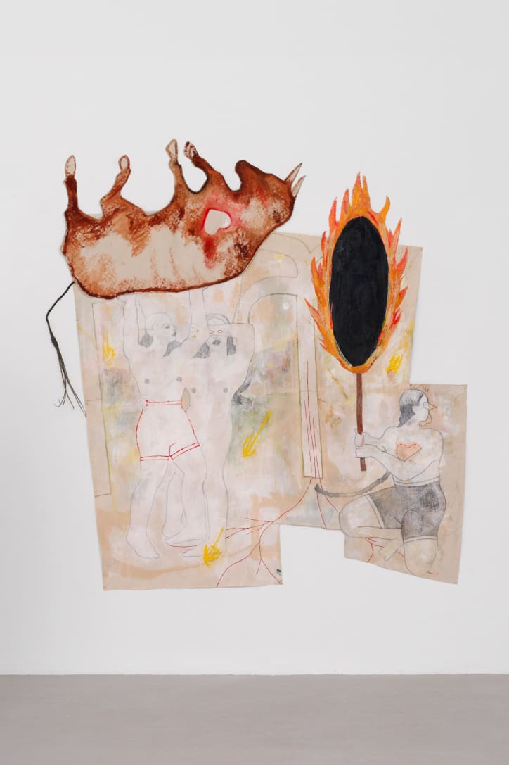 Amy Bravo, Disinheriting the Bull, 2024. Photograph by Pauline Assathiany. Courtesy of Semiose, Paris.
