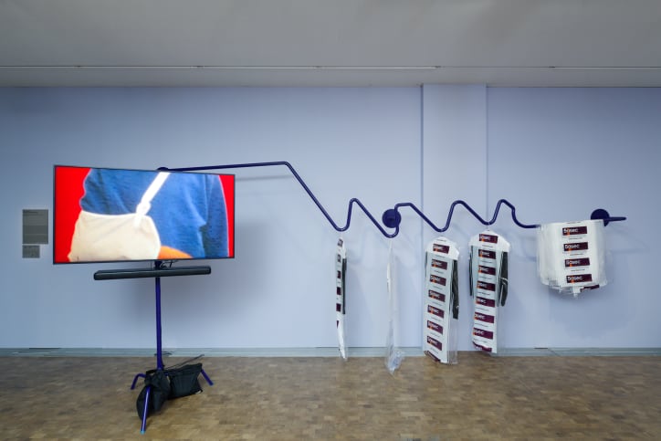 Vue d’installation de l’exposition « Total » de Martine Syms, Lafayette Anticipations, Paris, 2024. Photographie d’Aurélien Mole.