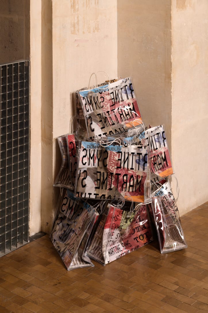 Vue d’installation de l’exposition « Total » de Martine Syms, Lafayette Anticipations, Paris, 2024. Photographie d’Aurélien Mole.