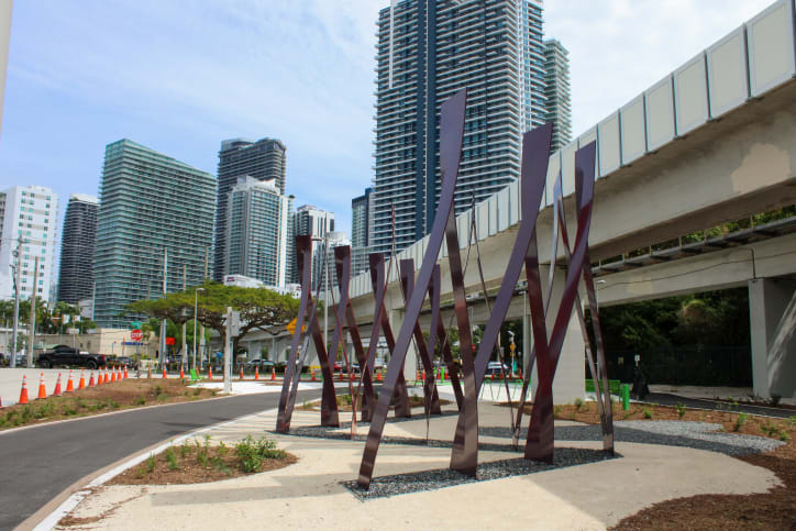 The Underline’s Leaning Arches by Athena Tacha.