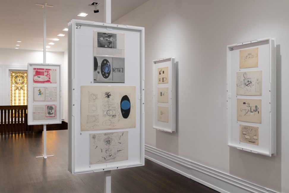 View of ‘Frederick Kiesler: Vision Machines,‘ Graham Foundation, Chicago, 2024. Photograph by Nathan Keay.