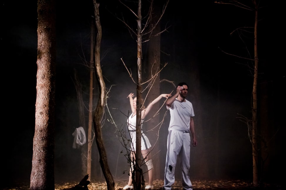 This is how you will disappear (2010). Design: © DACM / Gisèle Vienne. Performers on the photo: Jonathan Capdevielle & Margrét Sara Gudjónsdóttir. Photograph: © Silveri.