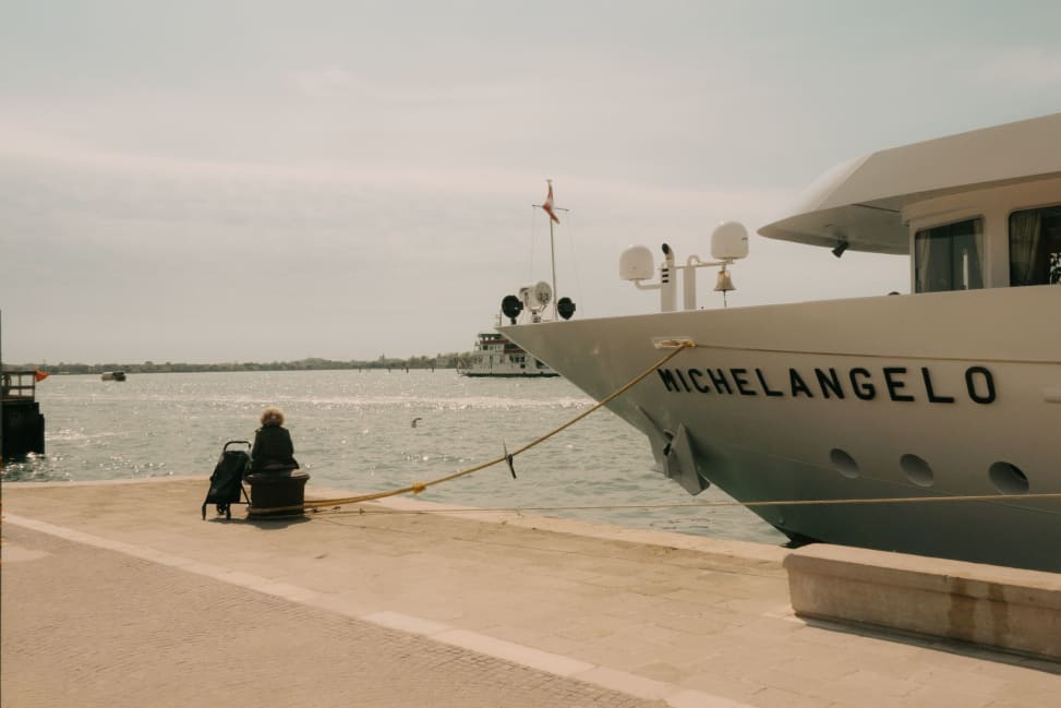 The Venetian laguna, April 2025. Photography by Julius Hirtzberger for Art Basel.