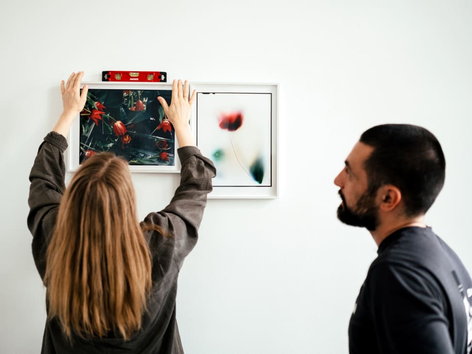 Works by Ketuta Alexi-Meskhishvili being installed at LC Queisser. Photography by Tako Robakidze for Art Basel.