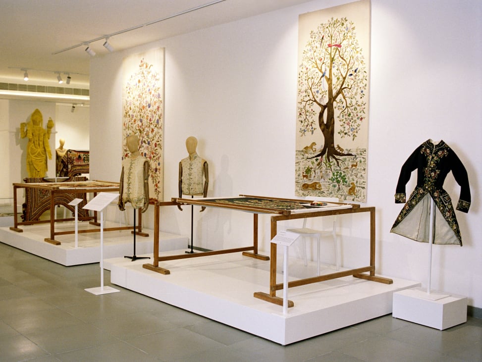 Installation view of the exhibition ‘The Living Museum’, 2024, Chanakya Atelier, Mumbai. Photograph by Ashish Shah for Art Basel.