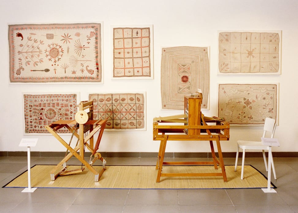 Installation view of the exhibition ‘The Living Museum’, 2024, Chanakya Atelier, Mumbai. Photograph by Ashish Shah for Art Basel.