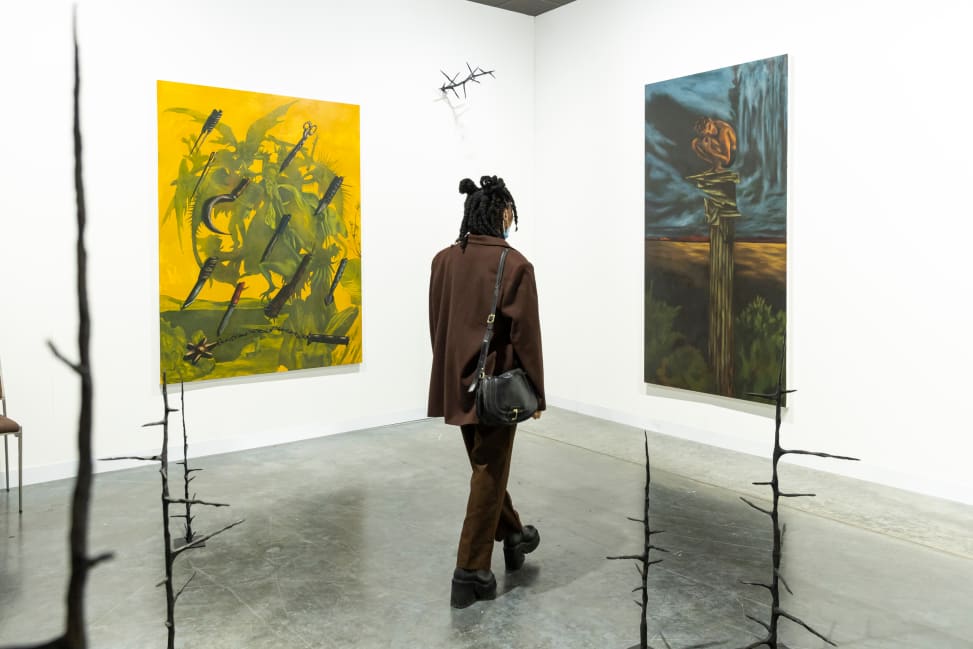 Arcadia Missa's solo presentation of Lewis Hammond at Art Basel Miami Beach's Positions sector in 2021.
