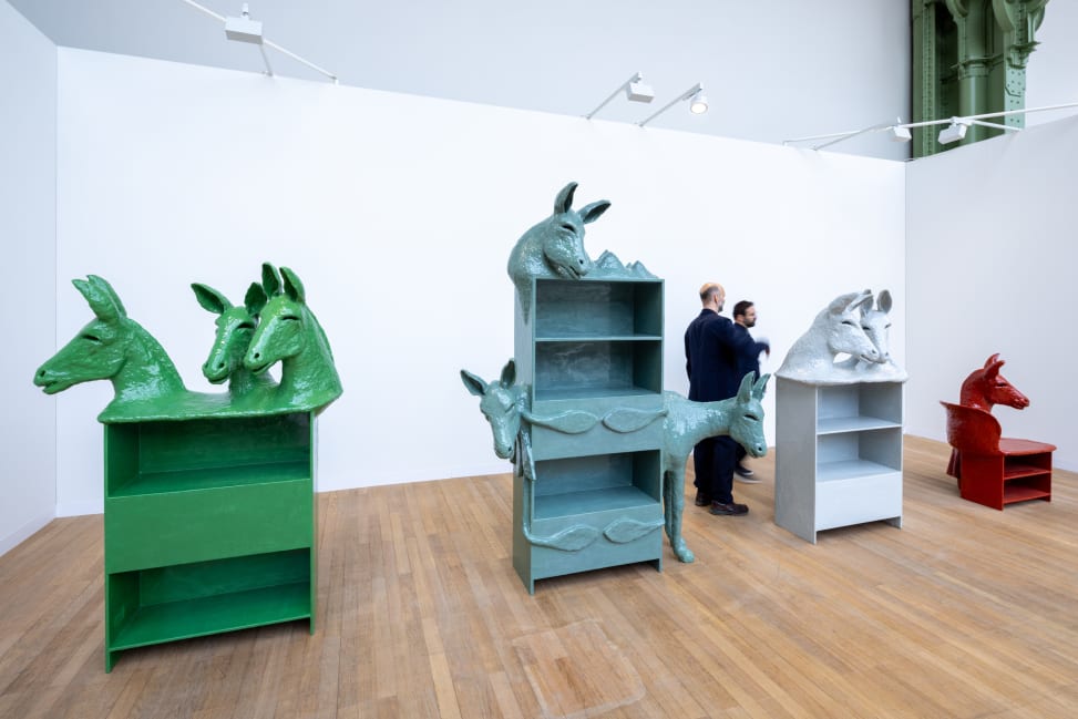 Lars Friedrich's 2024 solo presentation of Nuri Koerfer in Art Basel Paris' Emergence sector. 