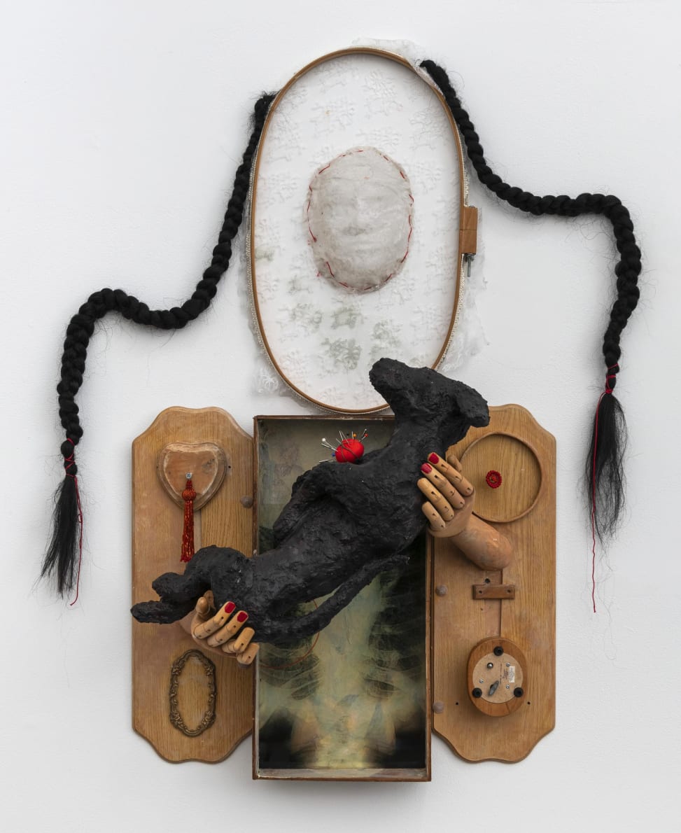 Amy Bravo, The Black Dog (Again), 2024. Photograph by Pauline Assathiany. Courtesy of Semiose, Paris.