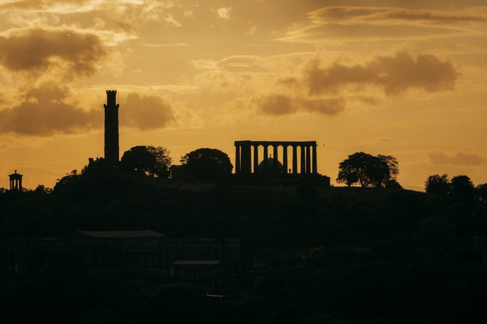 View of Calton Hill. Photograph by Murray Orr for Art Basel.