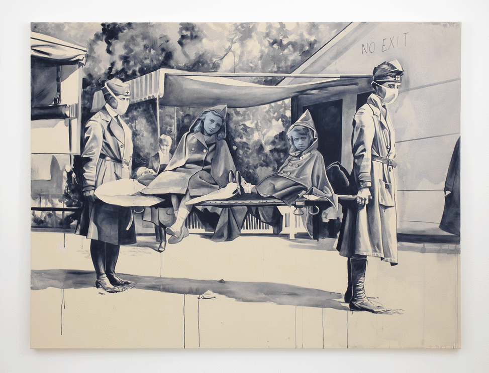 Giulia Andreani, La paix et l’espoir aux portes de l’Europe, 2020. Photograph by Andrew Smart, AC Cooper Ltd. Courtesy the Artist and Galerie Max Hetzler.