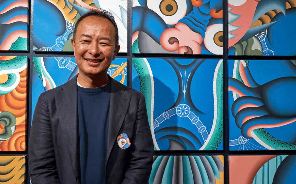 Portrait of Tsherin Sherpa. Photograph by Jens Kirkeby. Courtesy of the artist and Rossi & Rossi.