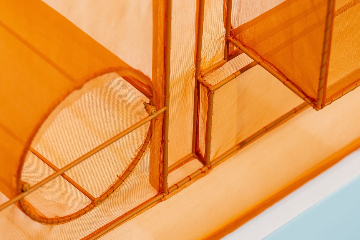 Detail of an artwork by Do Ho Suh presented by Victoria Miro at Art Basel Miami Beach 2024.