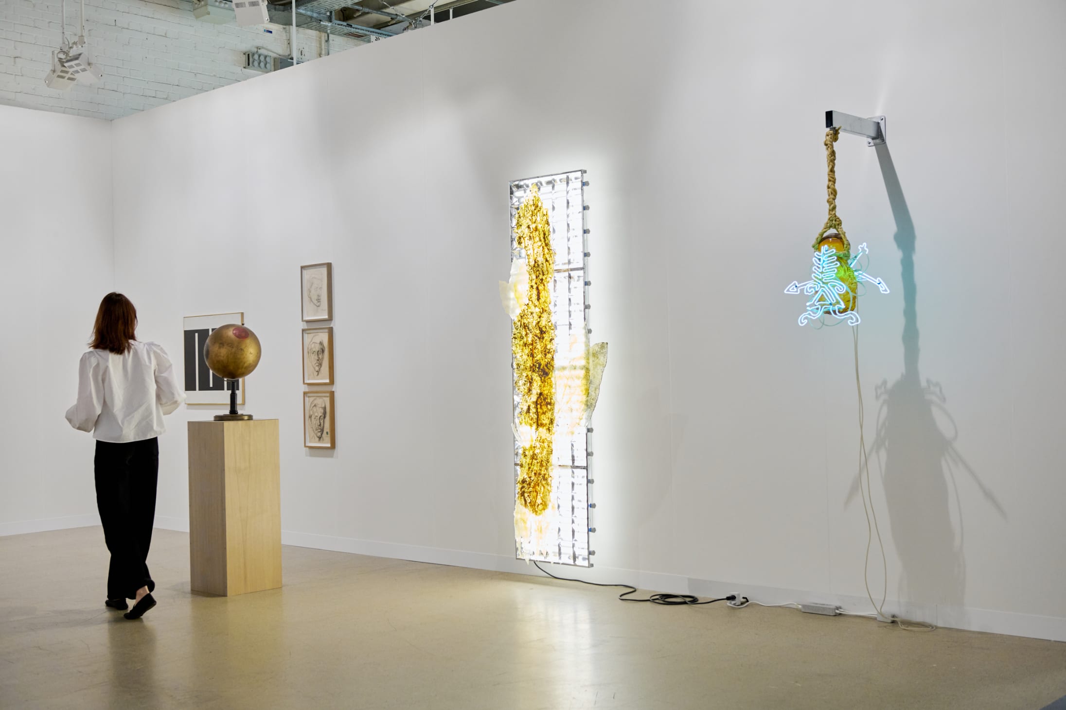 Galerie frank elbaz's booth at Art Basel in Basel 2025.