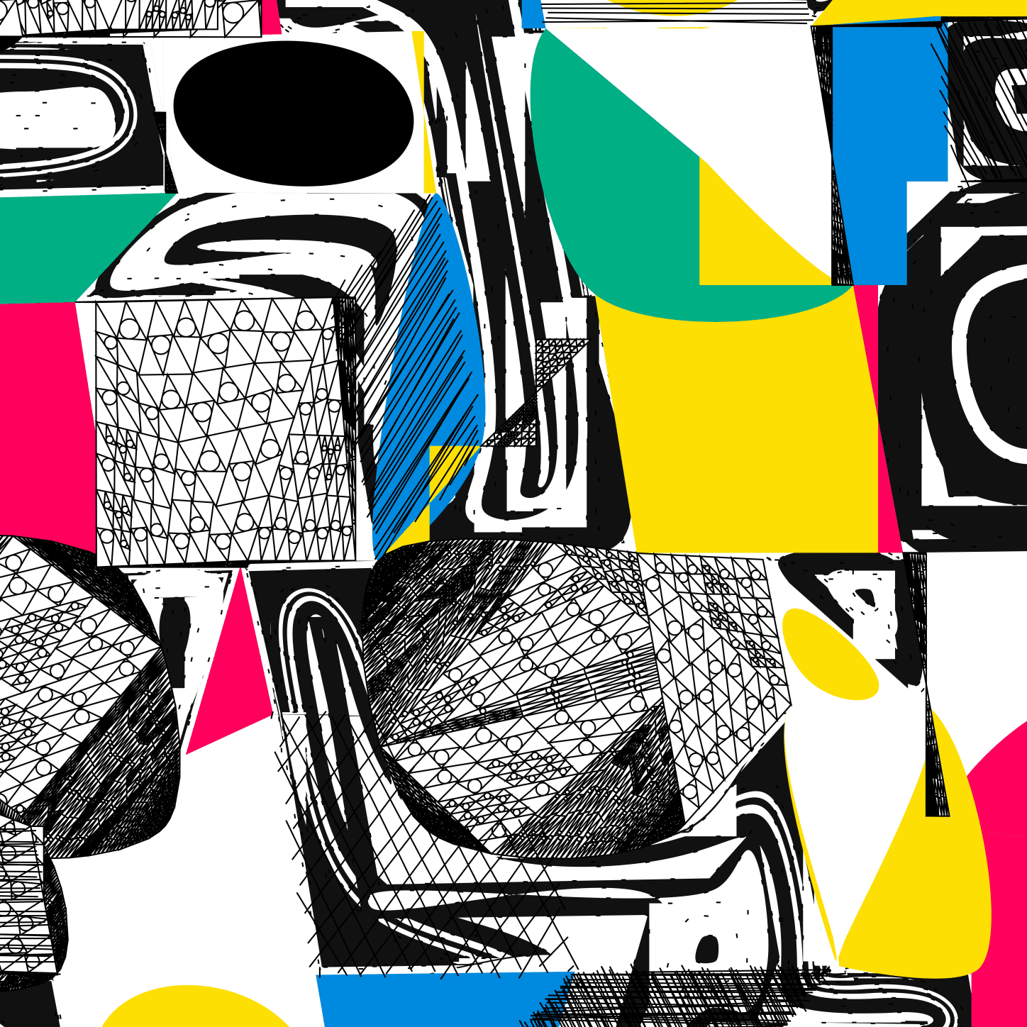 Dmitri Cherniak, Polygon Etcetera #18, 2025. Courtesy of the artist and AOTM.