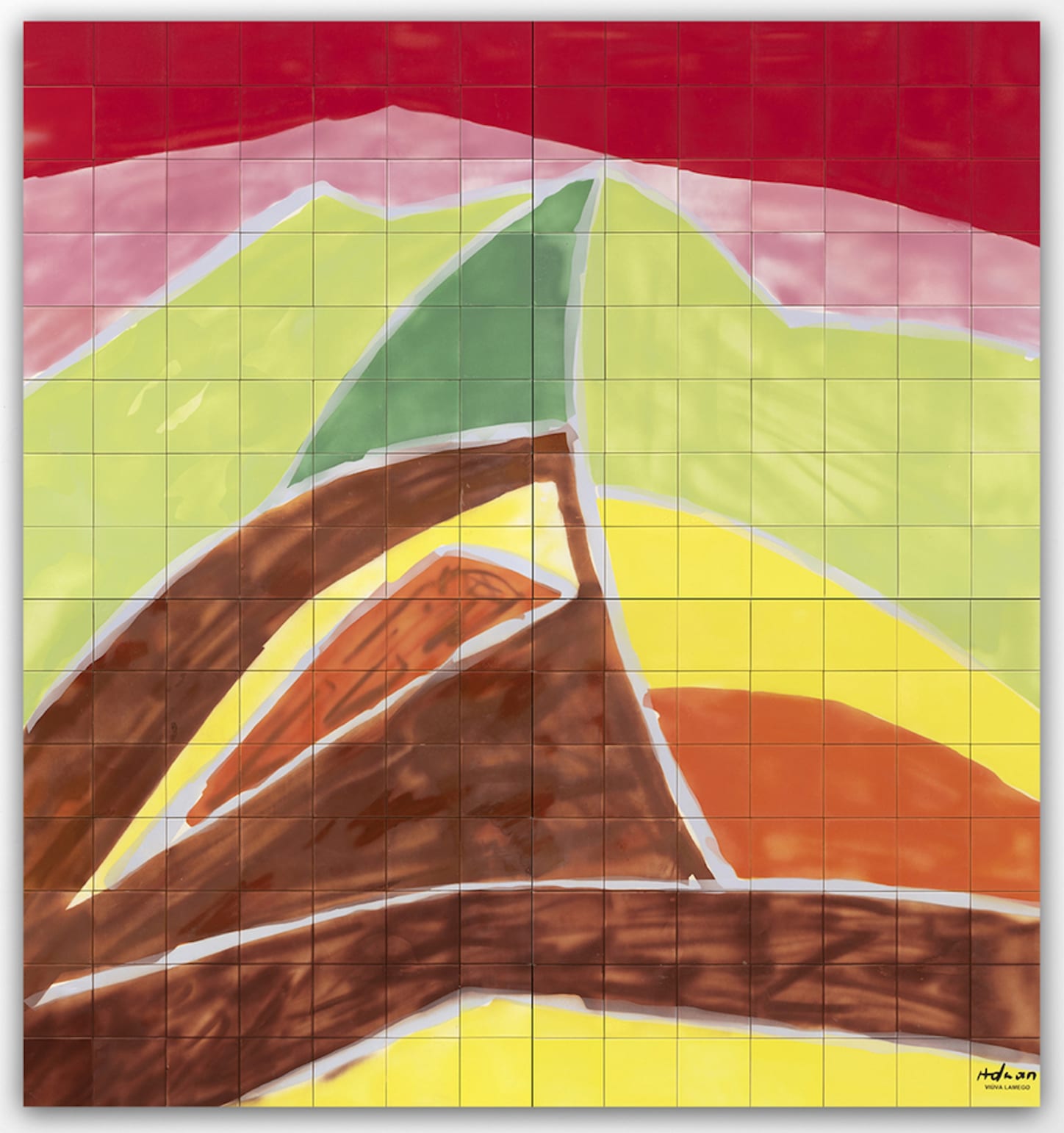 Etel Adnan, 'Mont Tamalpaïs II', 2019. Courtesy of Anthony Meier and Waddington Custot