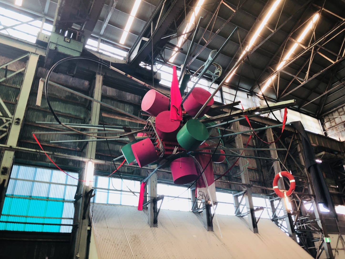 Abraham Cruzvillegas, 'Reconstruction II: The Five Enemies', 2018. Site specific sculptures in the Industrial Precinct at Cockatoo Island for the 21st Biennale of Sydney, 2018. Courtesy of the artist 